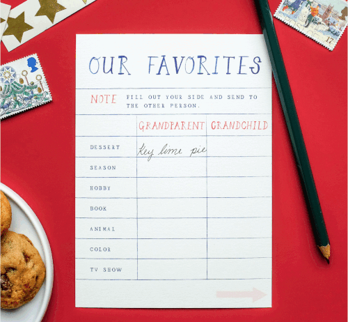 Grandparent + Grandchild Pen Pal Kit - Correspondence Box | Children Stationery