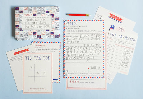 Grandparent + Grandchild Pen Pal Kit - Correspondence Box | Children Stationery