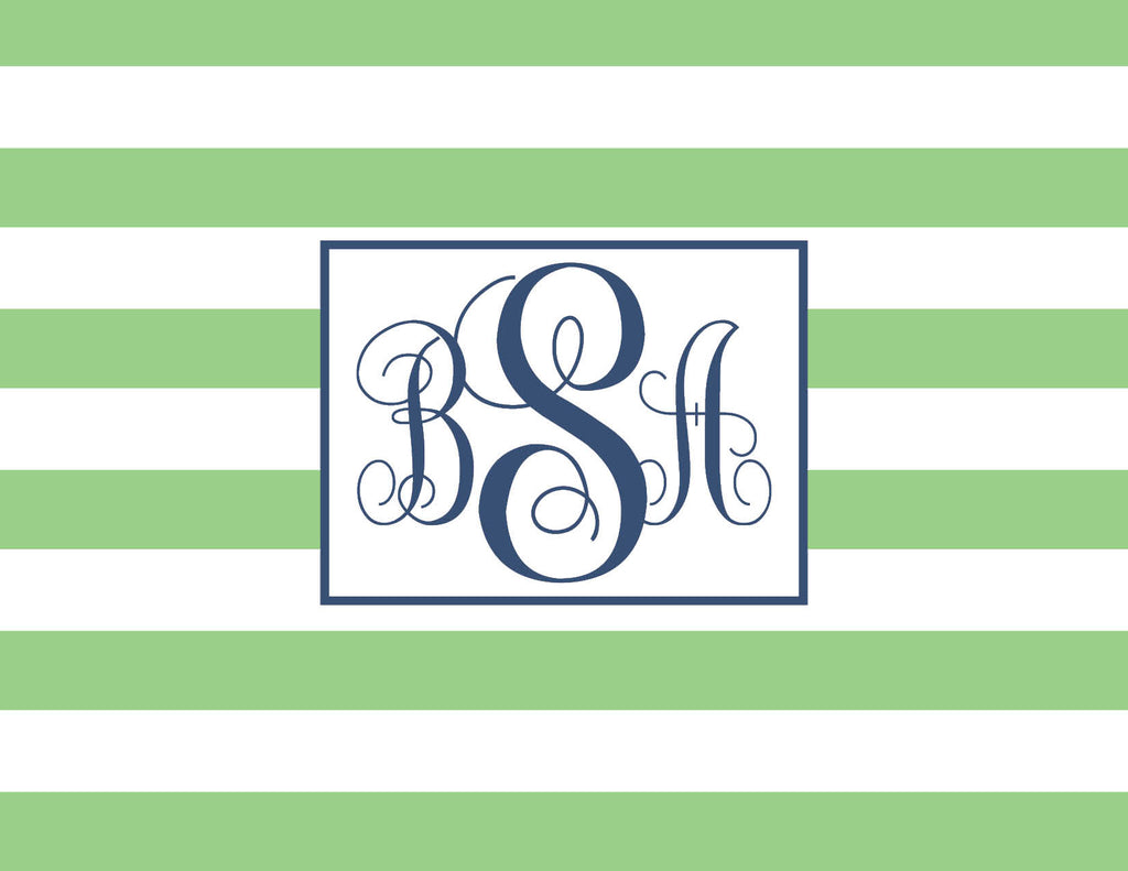 Nautical Stripes A2 Folded Note