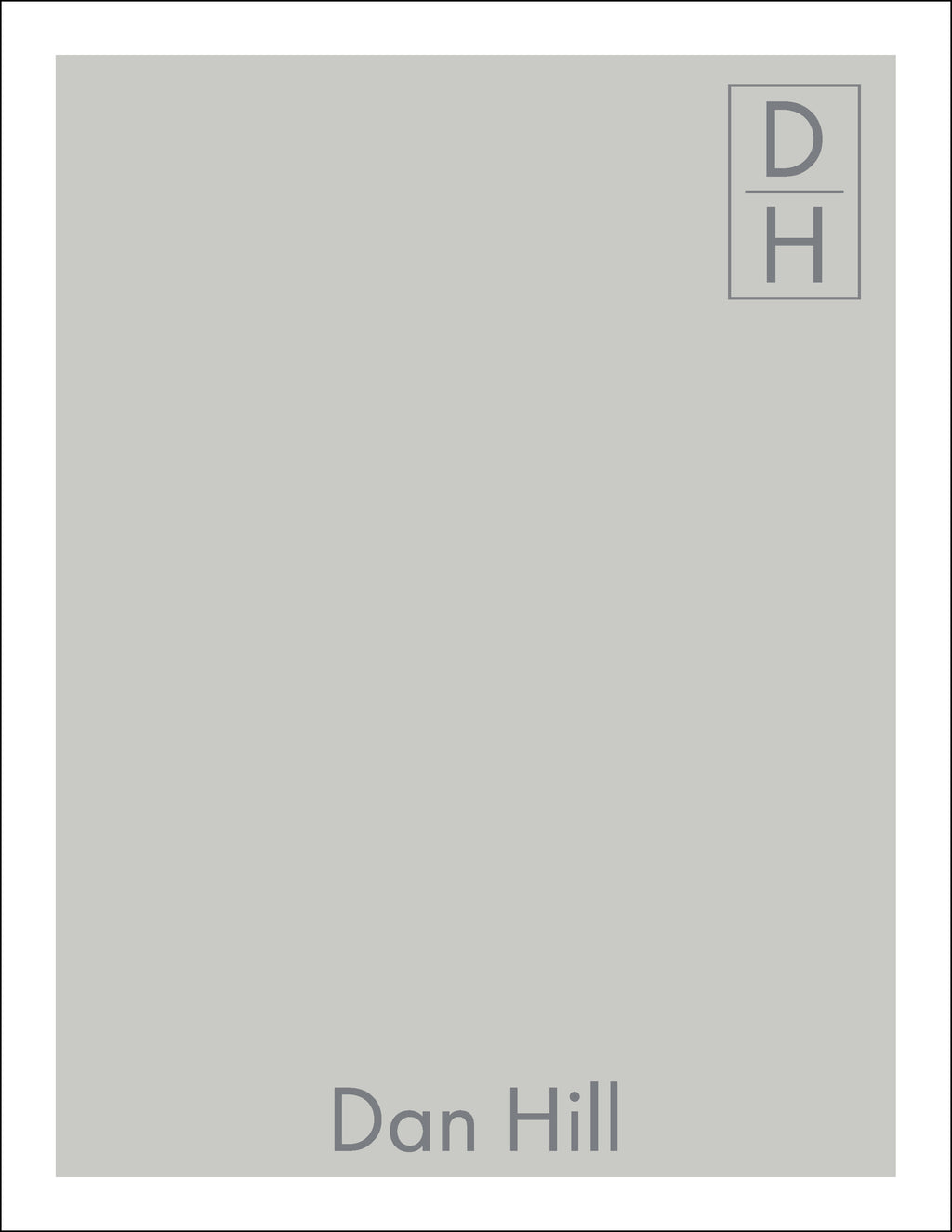Over & Under, Cool Gray Vertical A2 Flat Note
