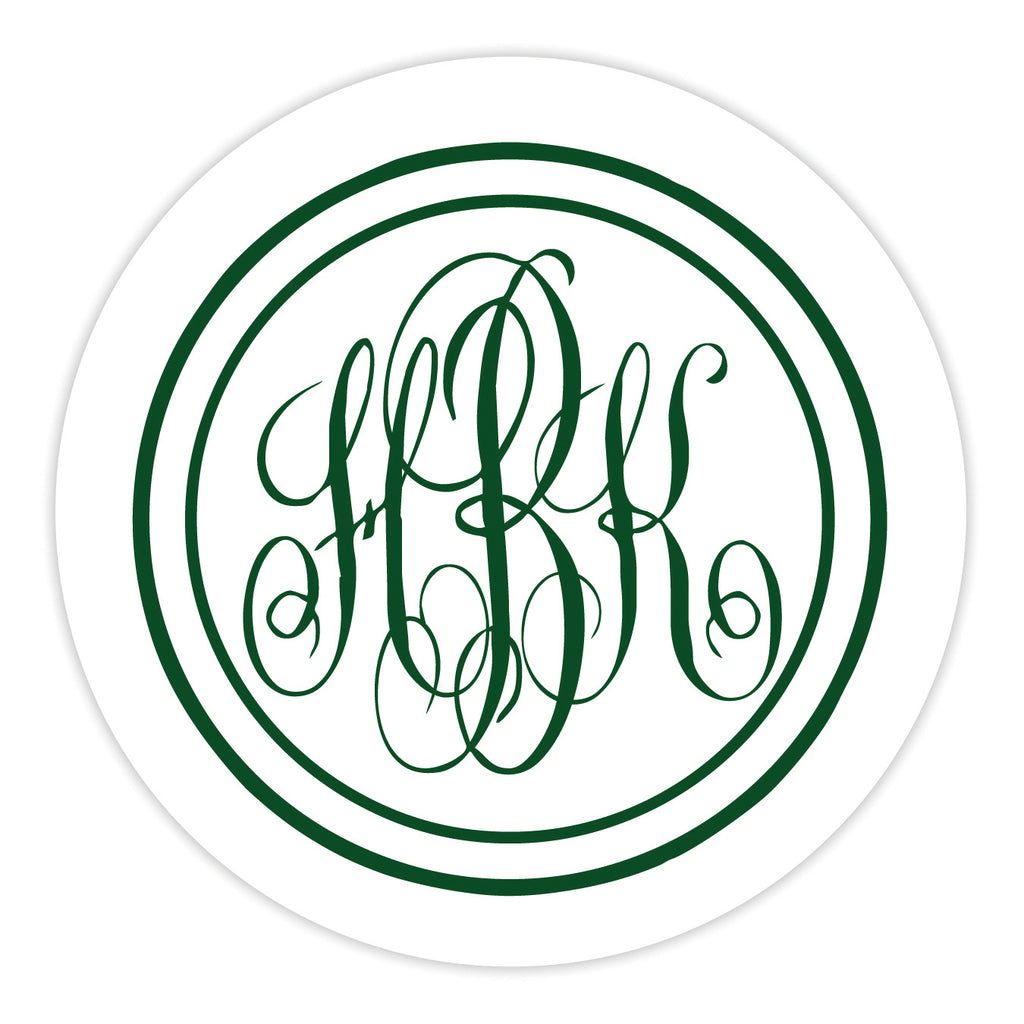 100 Letterpress Party Coasters in Elegant Holder