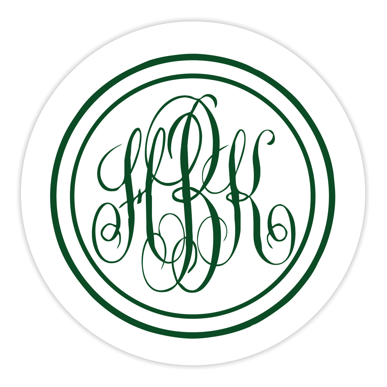 100 Letterpress Party Coasters in Elegant Holder