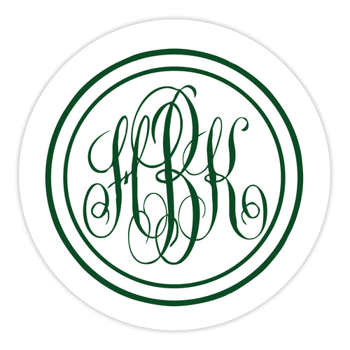 100 Letterpress Party Coasters in Elegant Holder