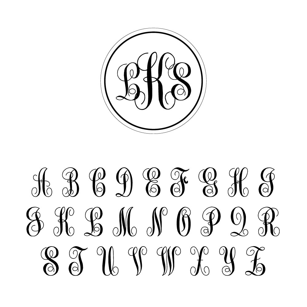 Hampton Monogram Acrylic Coasters Set of Four