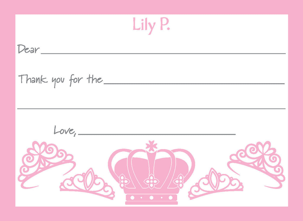 Custom Princess A6 Fill-in Flat Notes