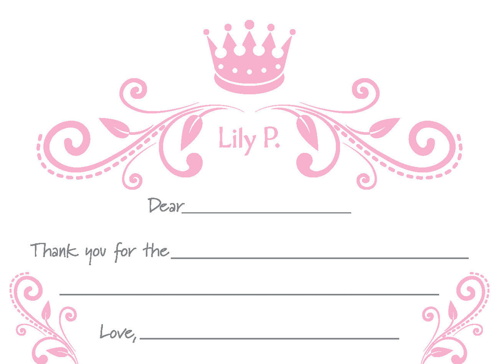Custom Princess A6 Fill-in Flat Notes