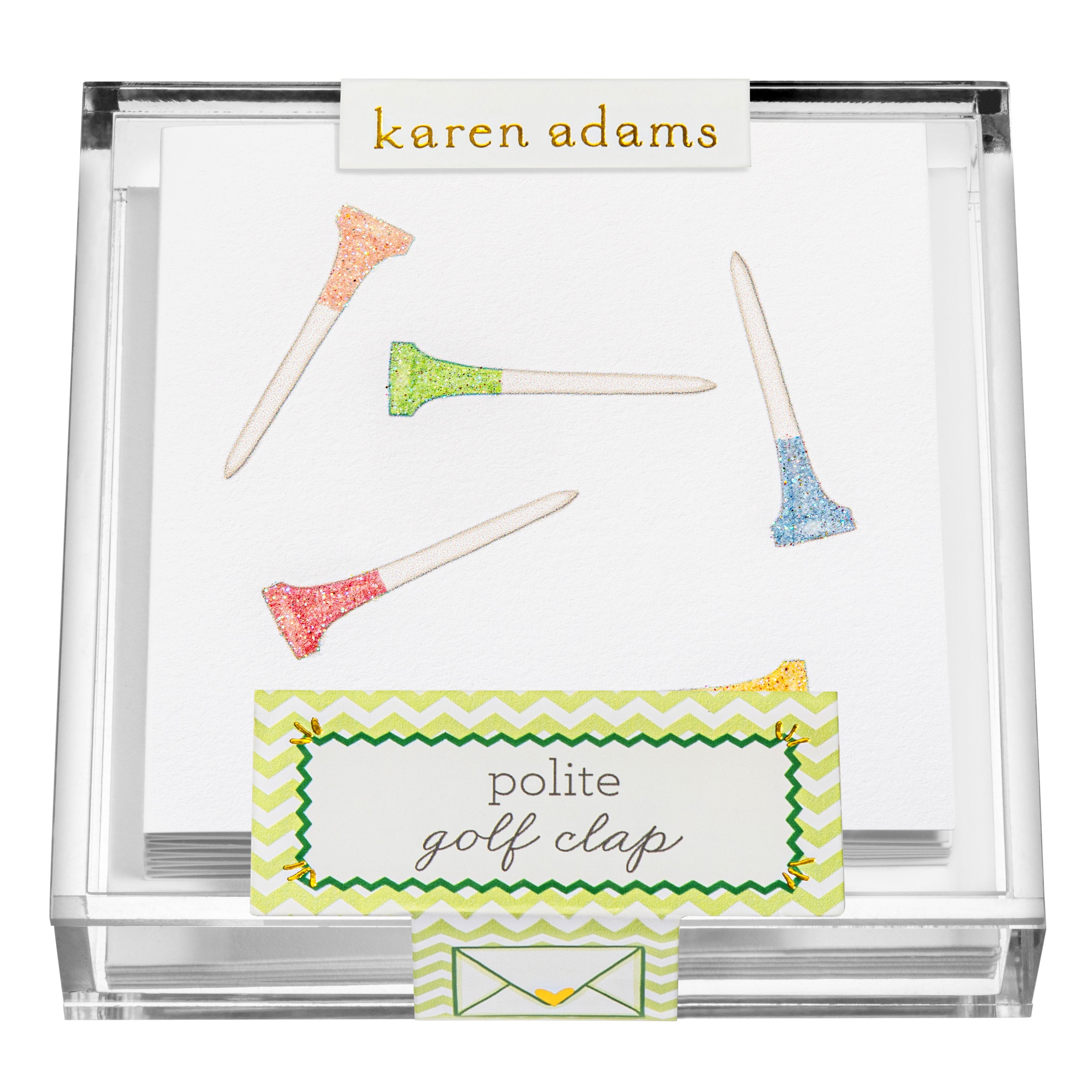 Golf Tee Gift Enclosures in Acrylic Box