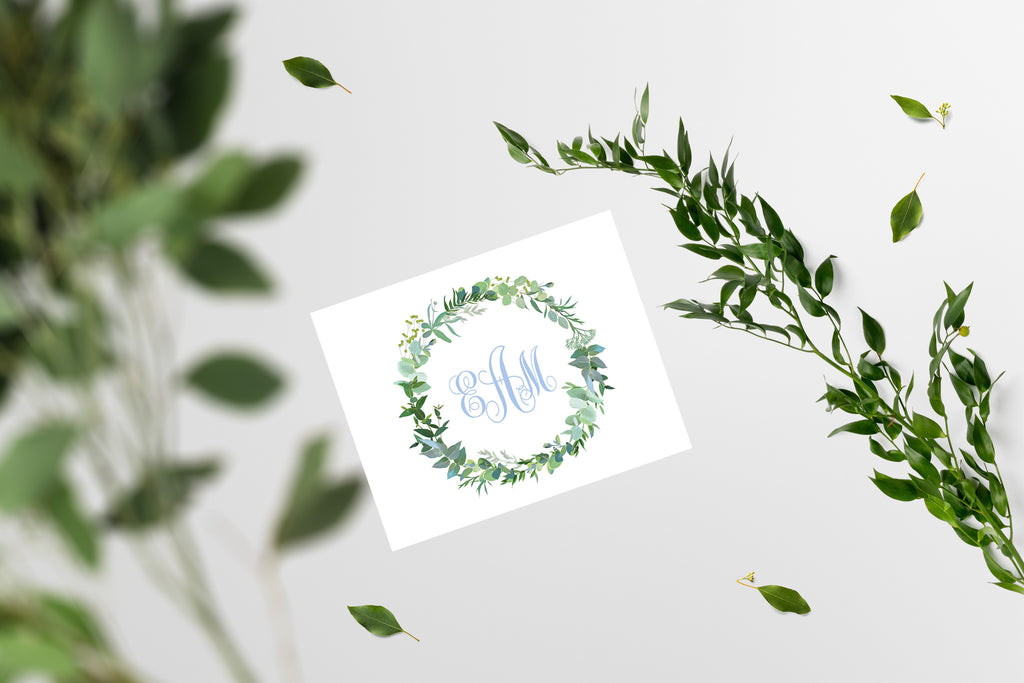 Wreath A1 Folded Note