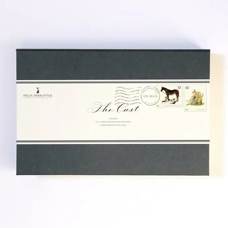 Equestrian Cast Desk Box - Couplet - Equestrian & Fox Hunting