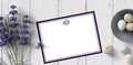 Personalized Monogram Note Cards | Elegant Double Border