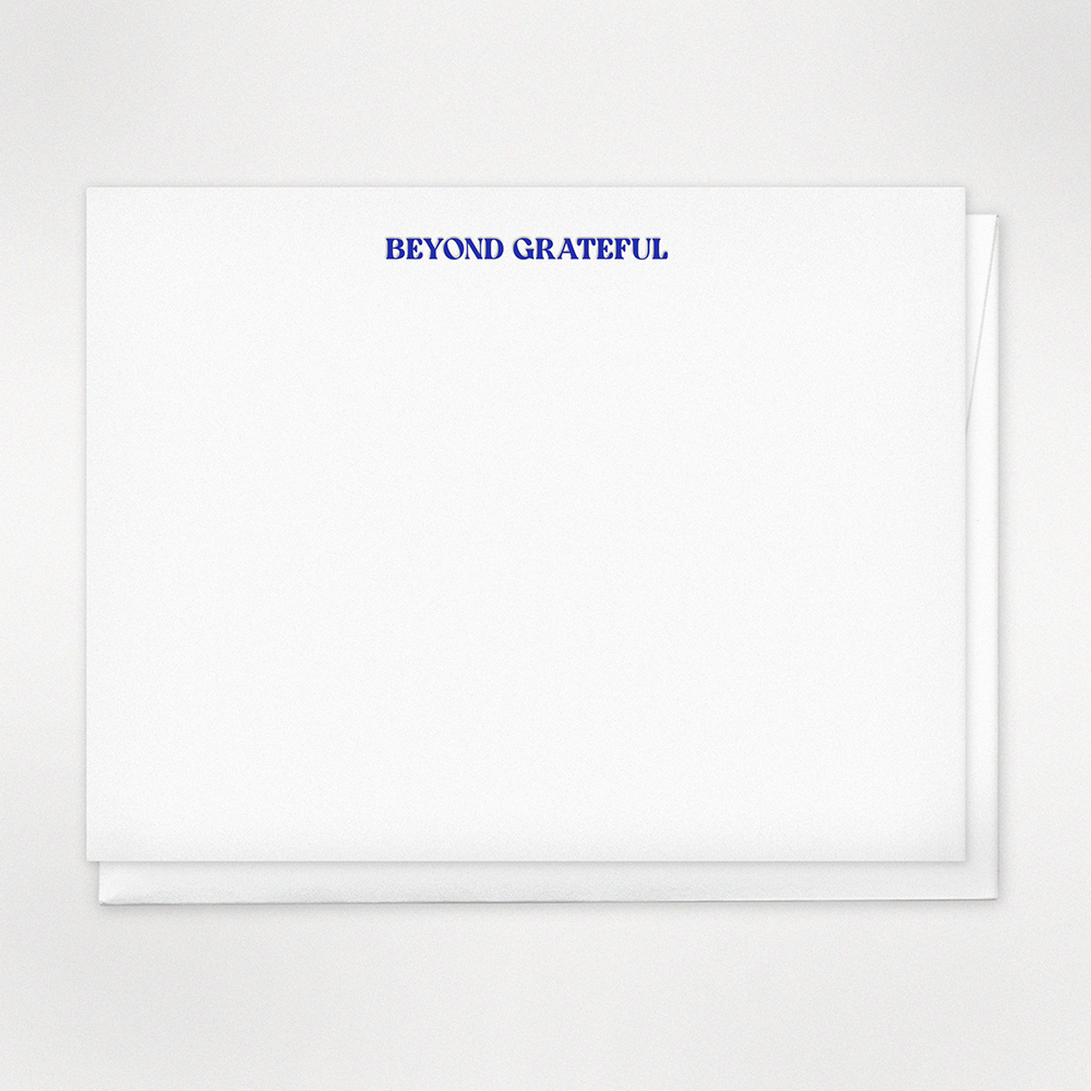 Beyond Grateful - Letterpress Boxed Note Sets