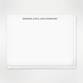 Sending Love and Sympathy | Get Well| Loss | Letterpress Boxed Note Sets