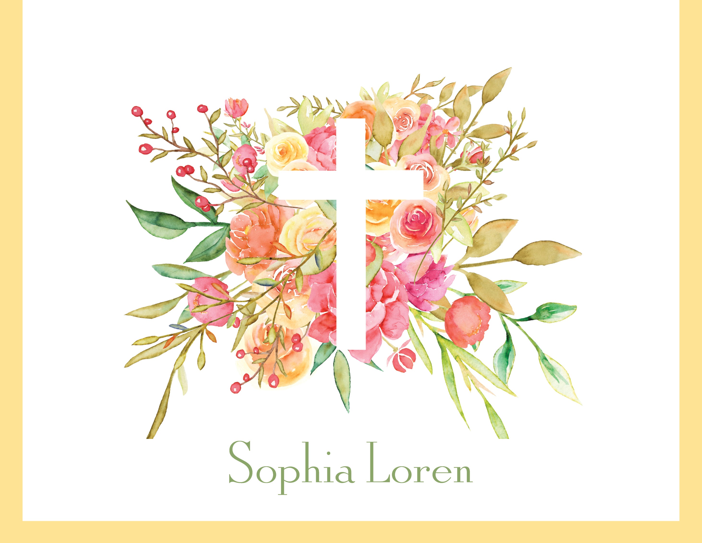 Bespoke Religious Folded Note