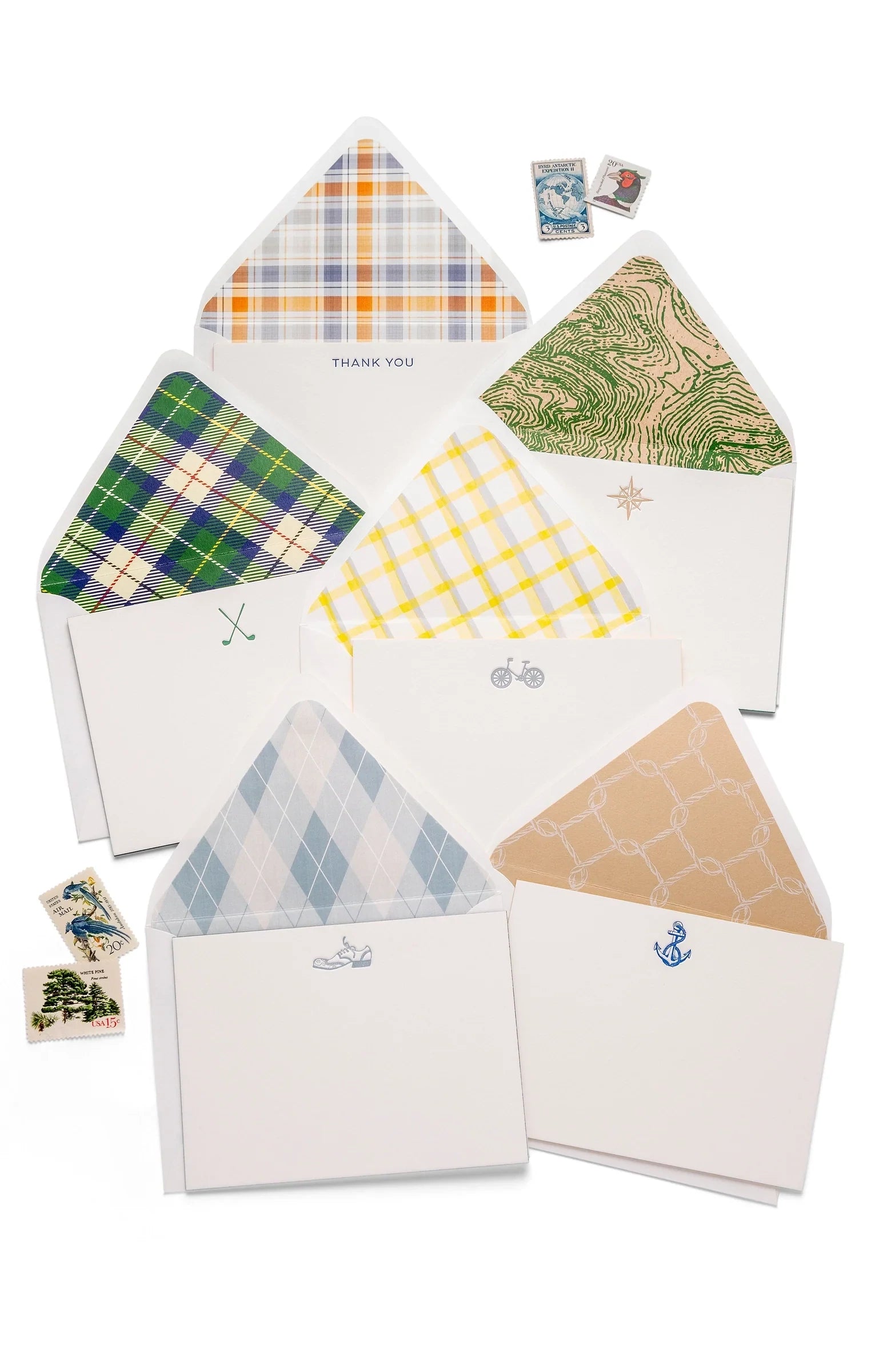 Fancy Pants Letterpress Flat Notes | Golf
