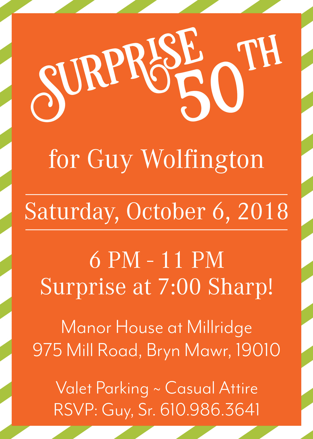 Custom A7 Invitation