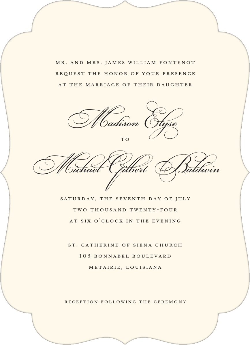 Custom A7 Invitation