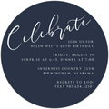 Custom A7 Invitation