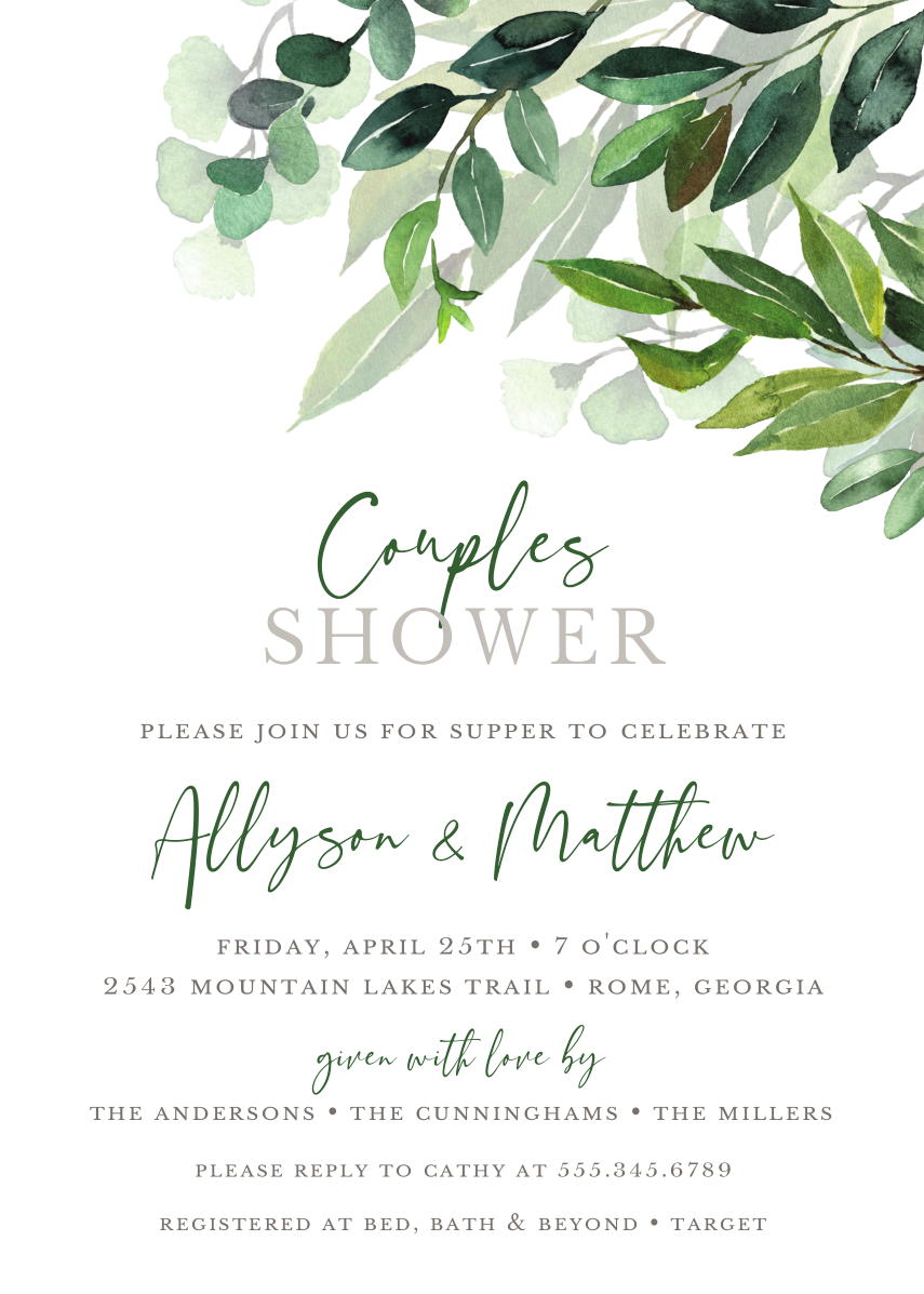 Custom A7 Invitation