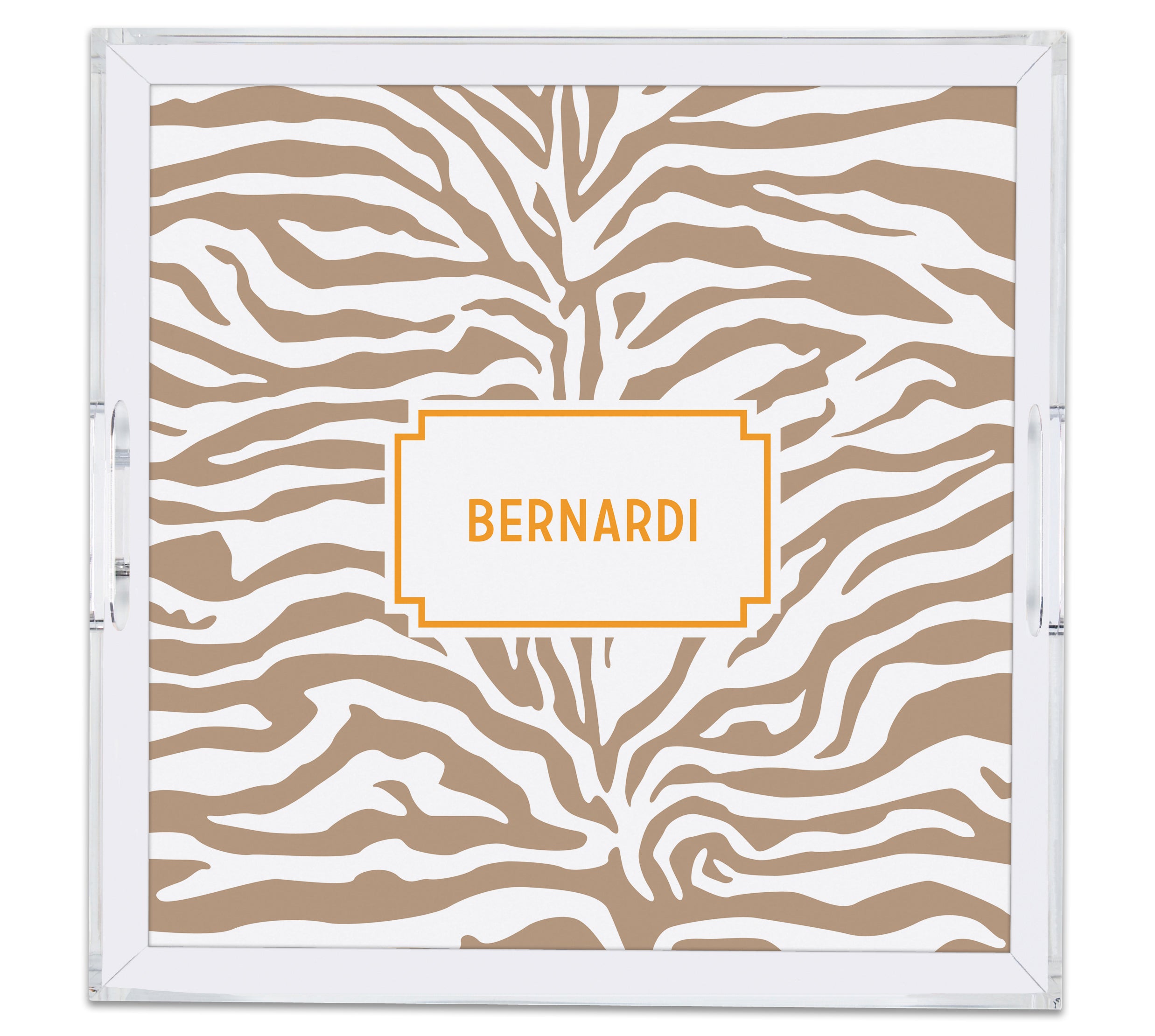 Square Large Acrylic Tray with Full Color Insert