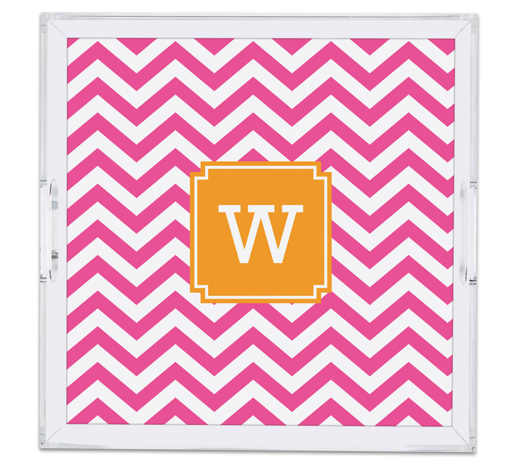 Square Large Acrylic Tray with Full Color Insert
