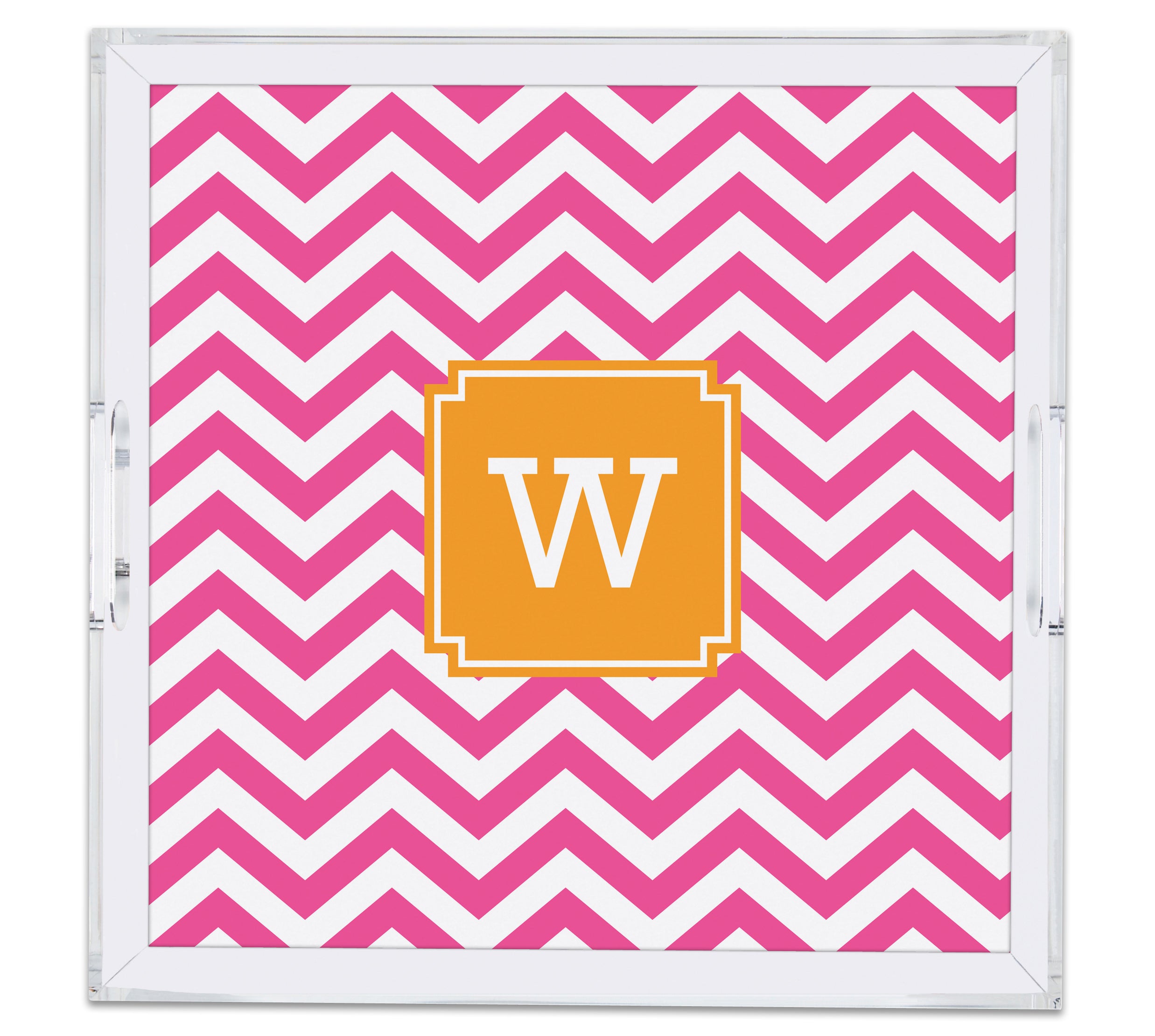 Square Large Acrylic Tray with Full Color Insert