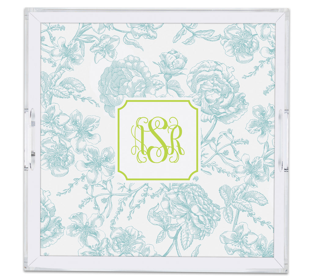 Square Large Acrylic Tray with Full Color Insert
