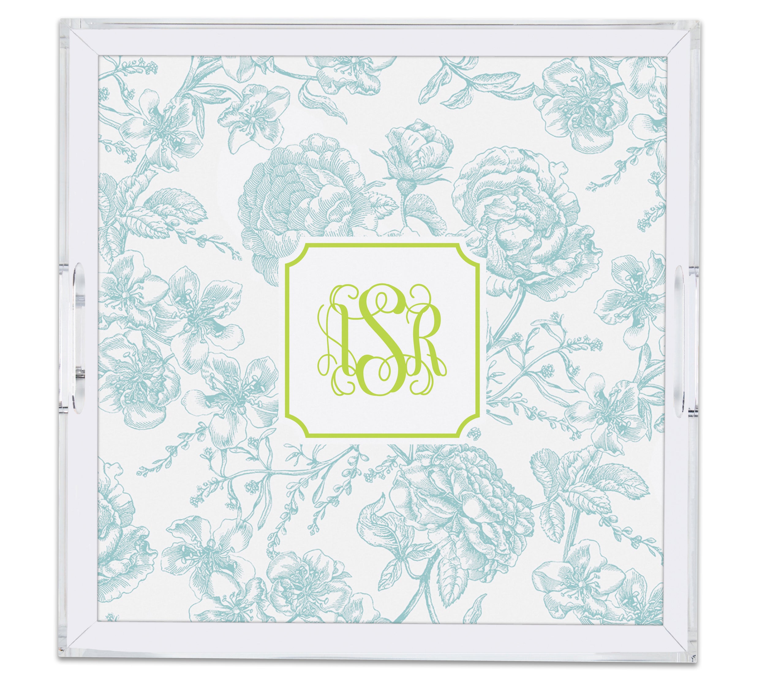 Square Large Acrylic Tray with Full Color Insert