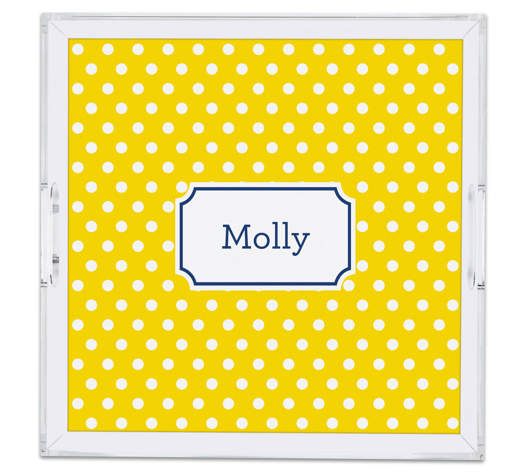 Square Large Acrylic Tray with Full Color Insert