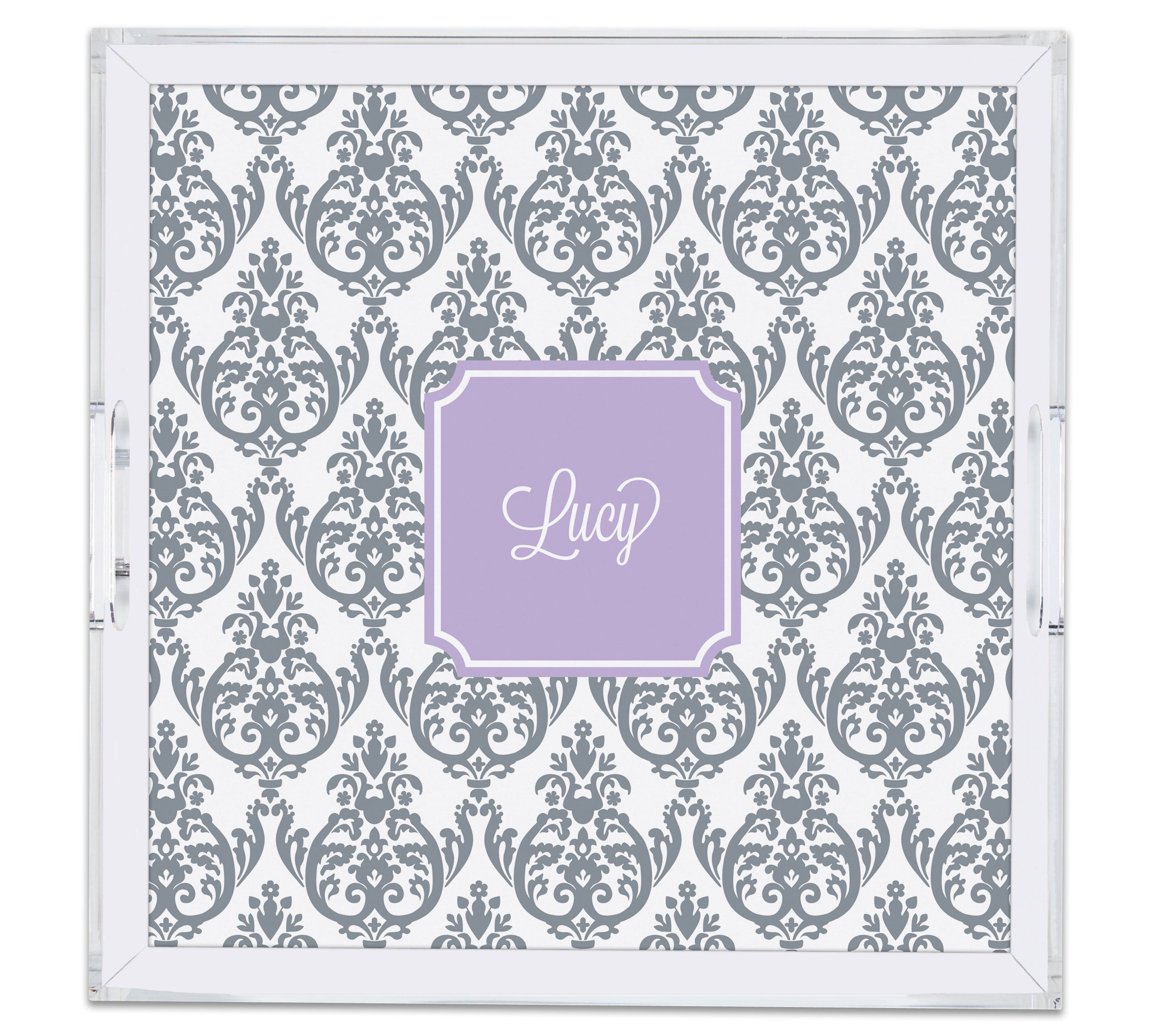 Square Large Acrylic Tray with Full Color Insert