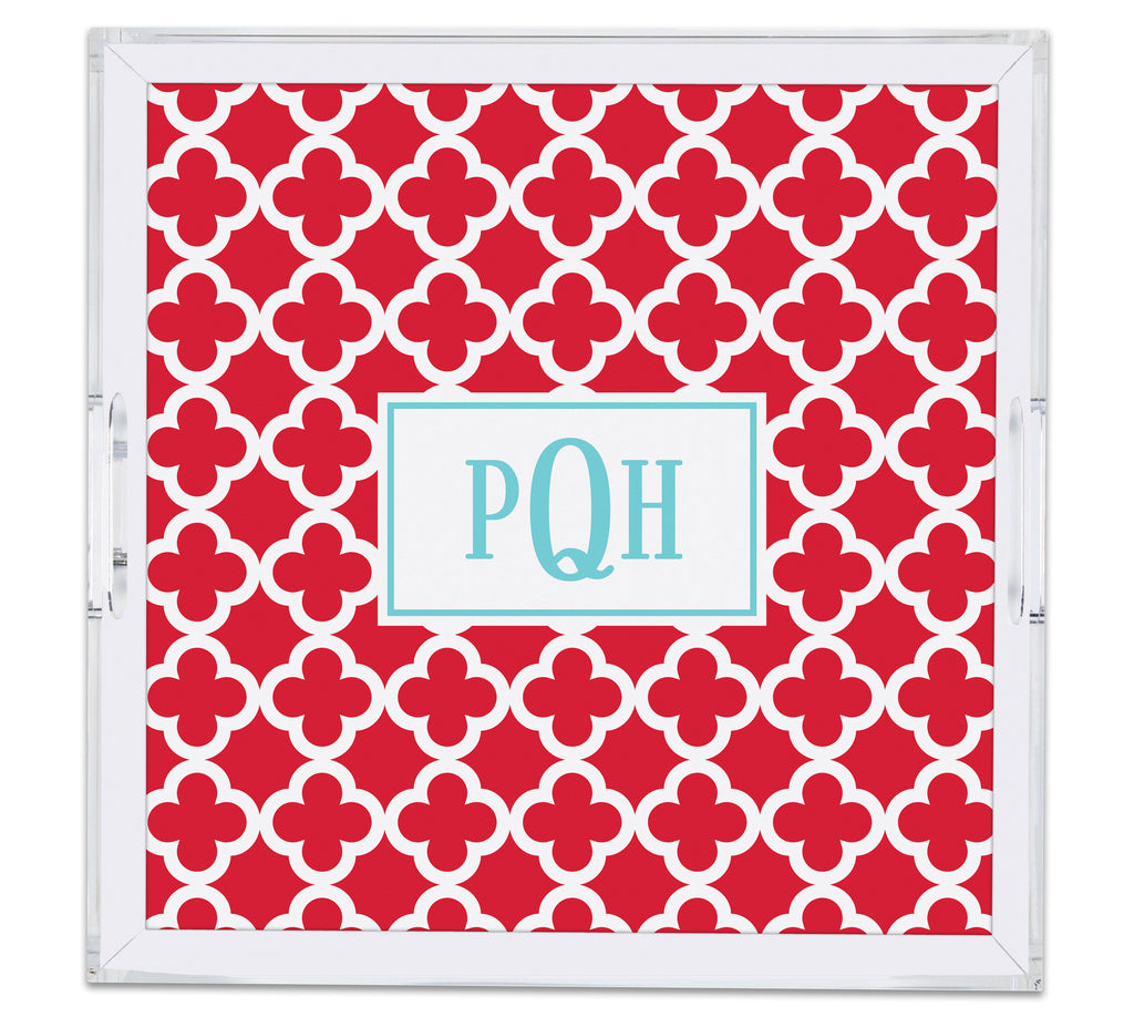 Square Large Acrylic Tray with Full Color Insert