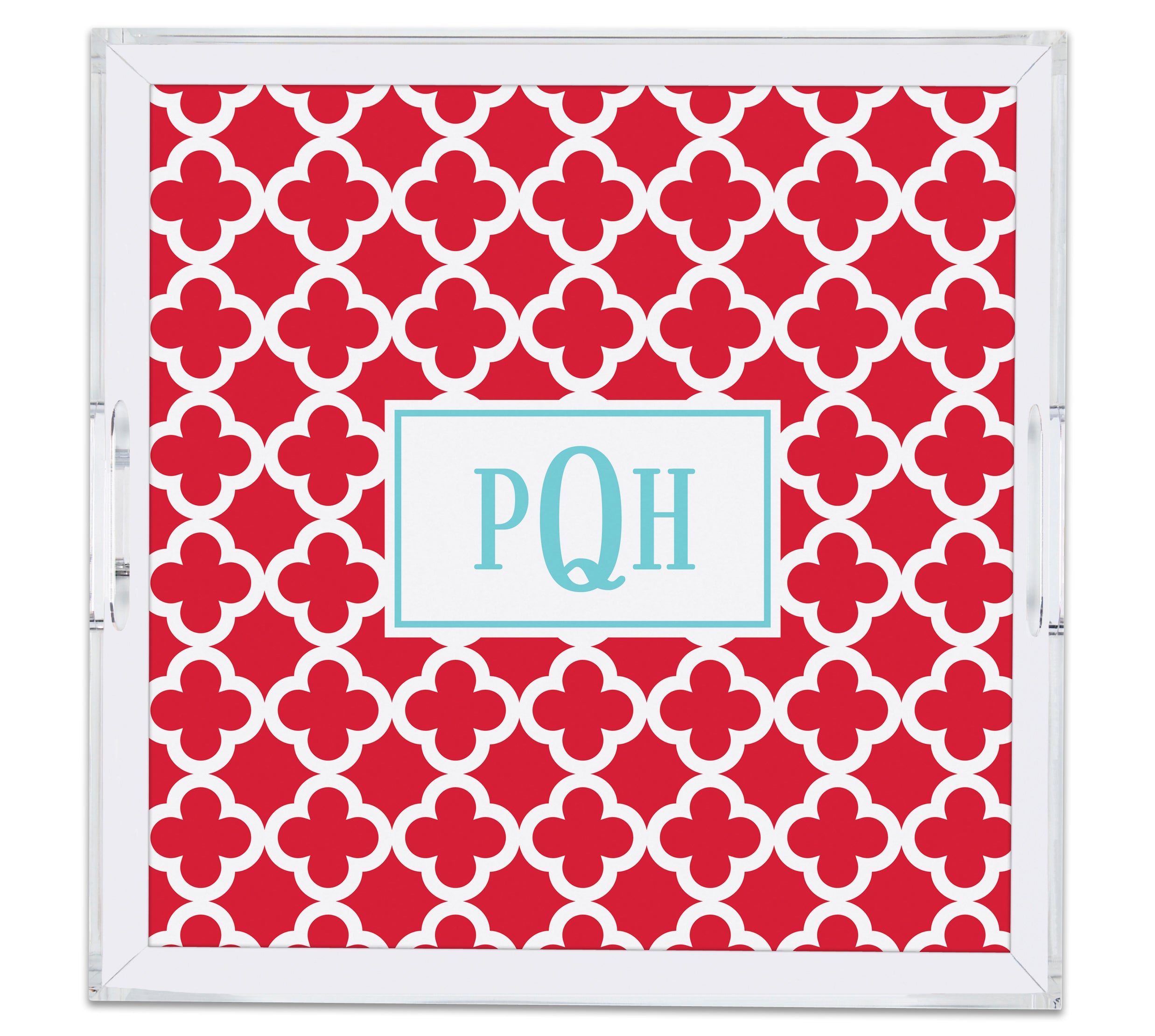 Square Large Acrylic Tray with Full Color Insert