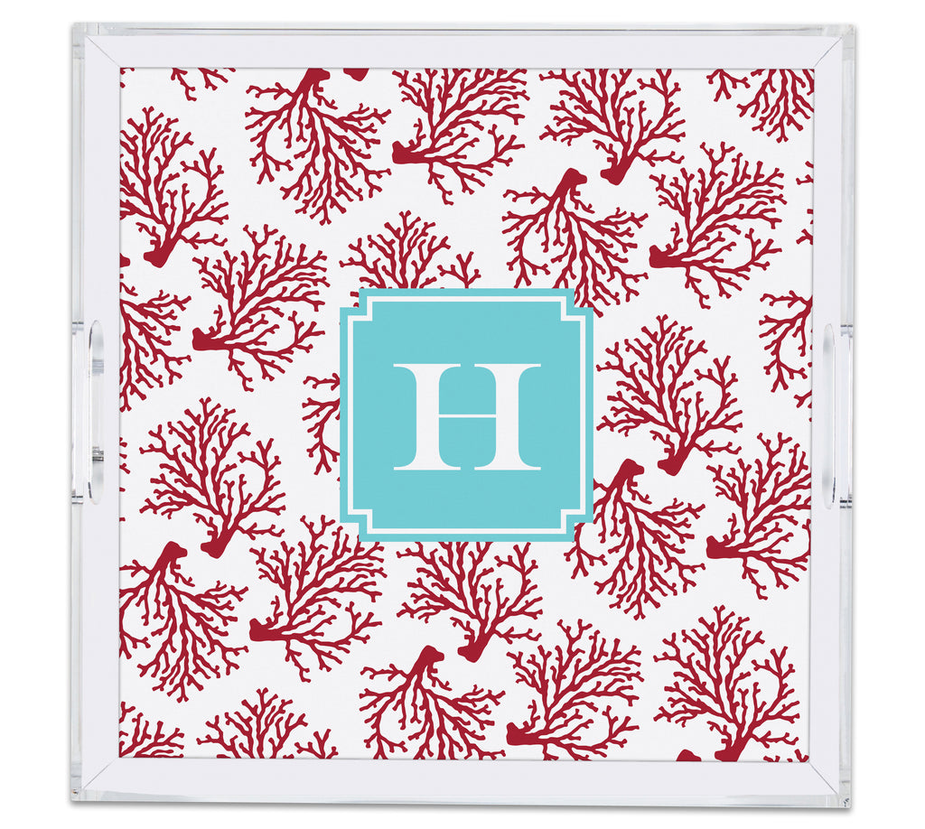Square Large Acrylic Tray with Full Color Insert