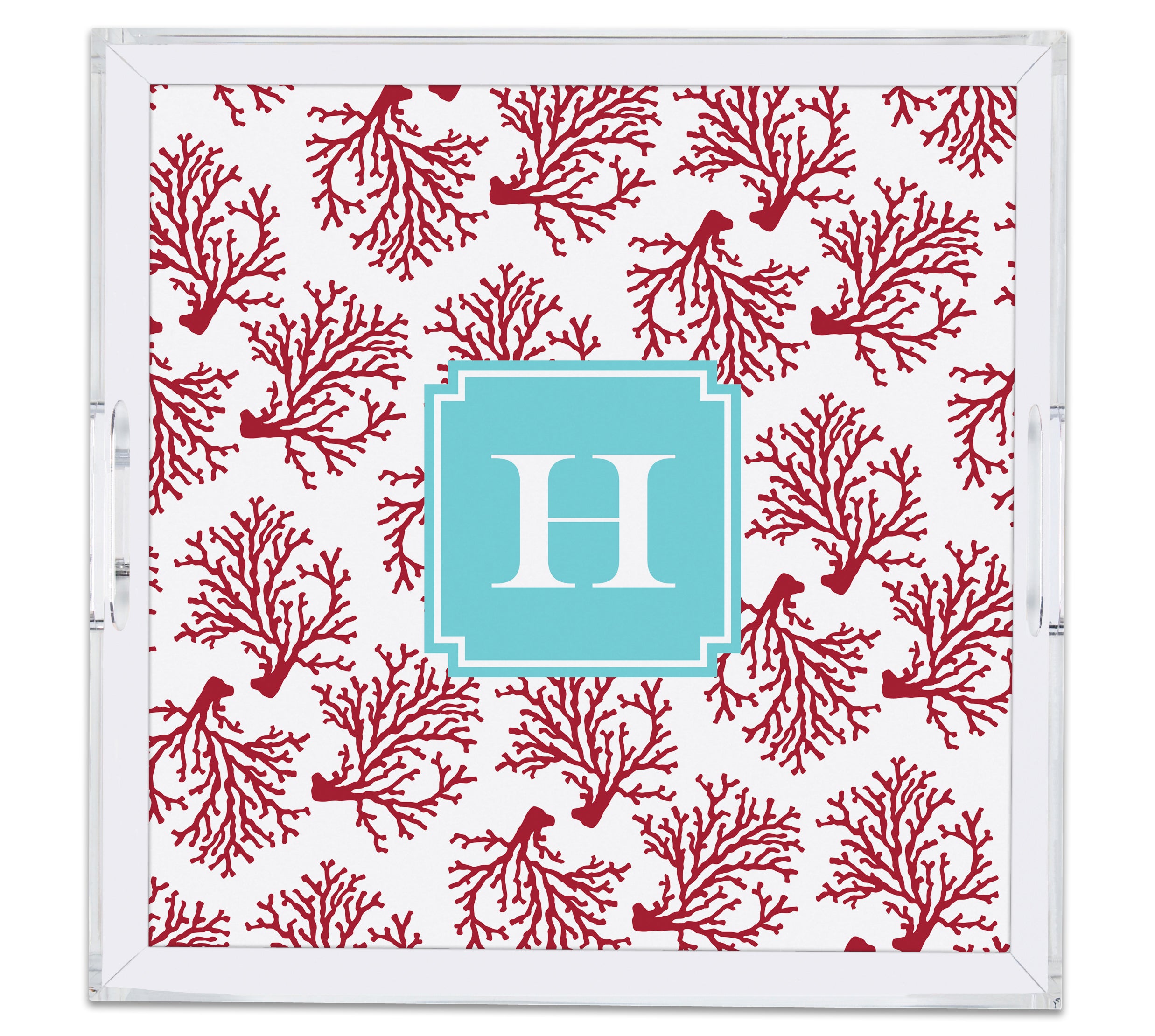 Square Large Acrylic Tray with Full Color Insert
