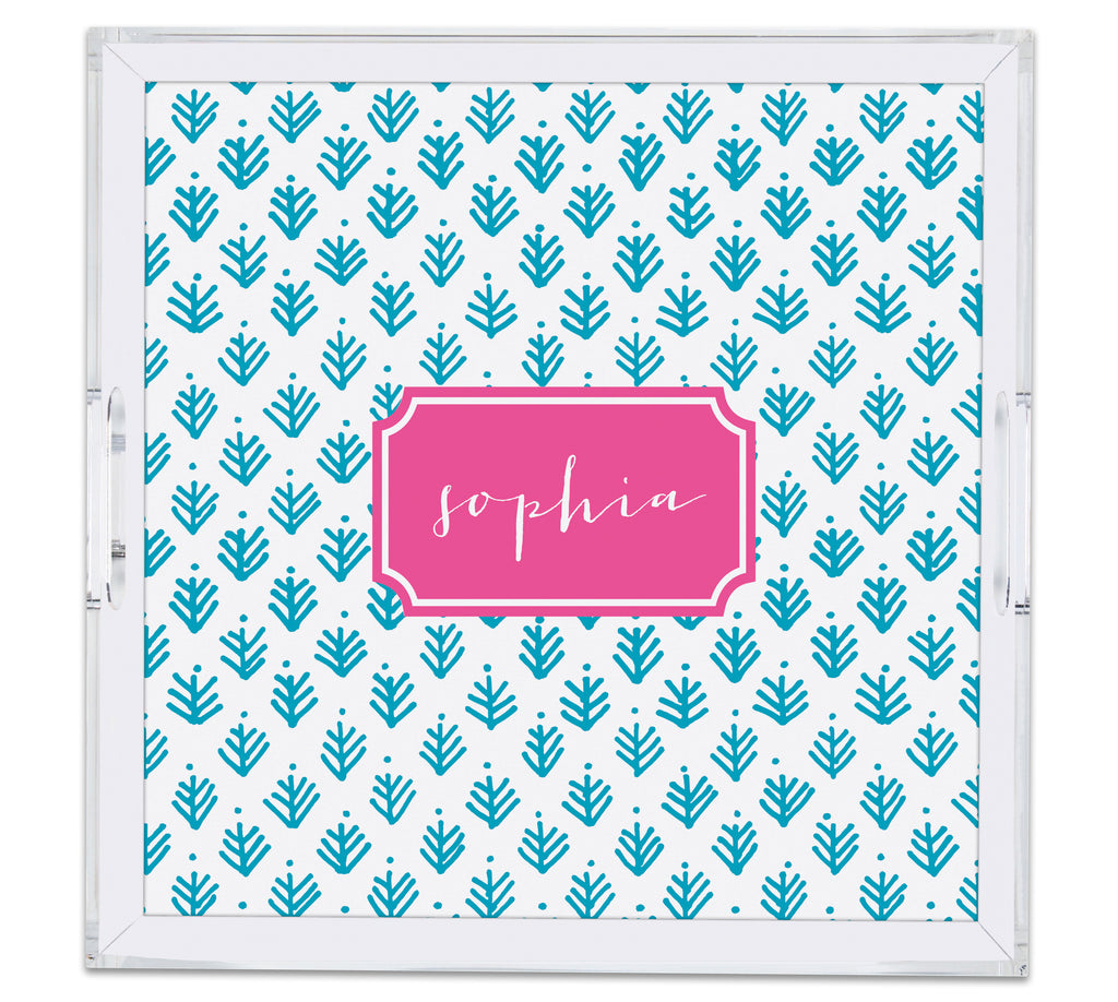 Square Large Acrylic Tray with Full Color Insert