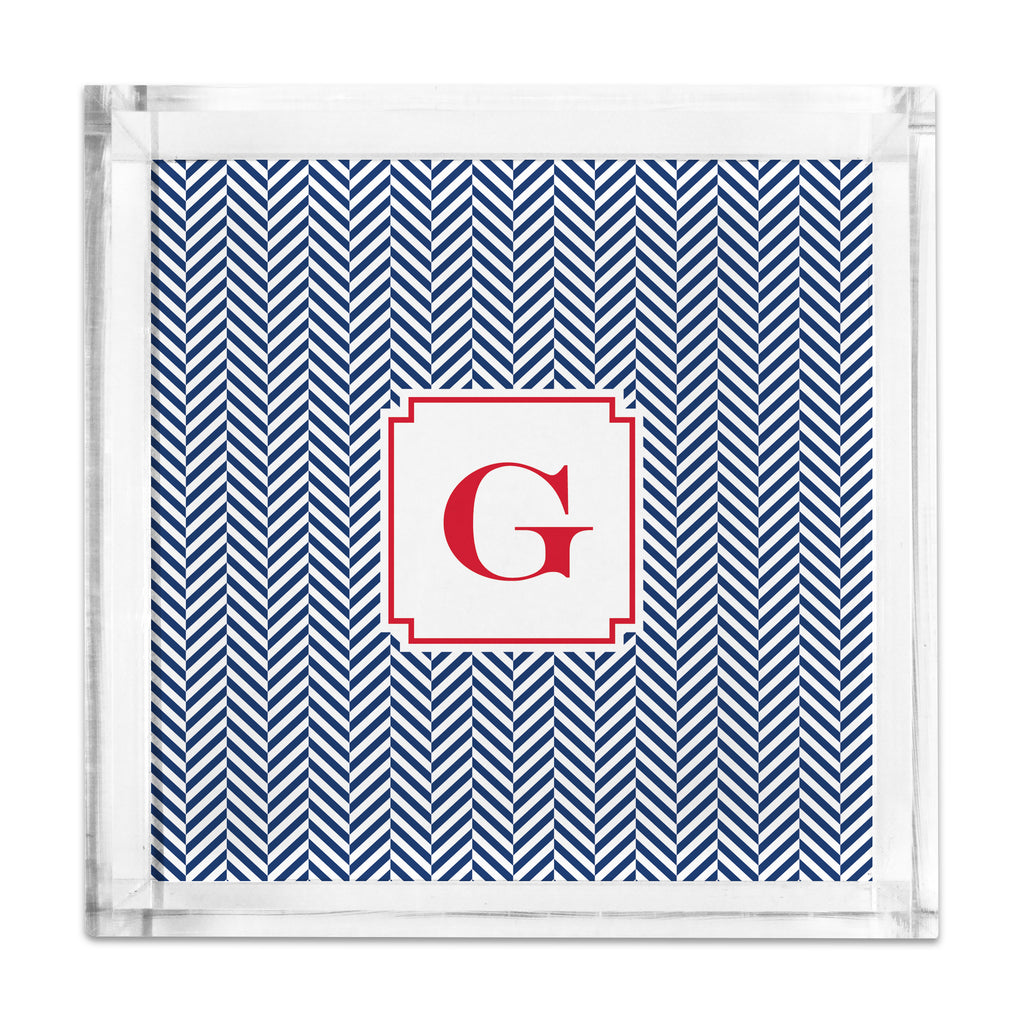 Square Petite Acrylic Tray with Full Color Insert