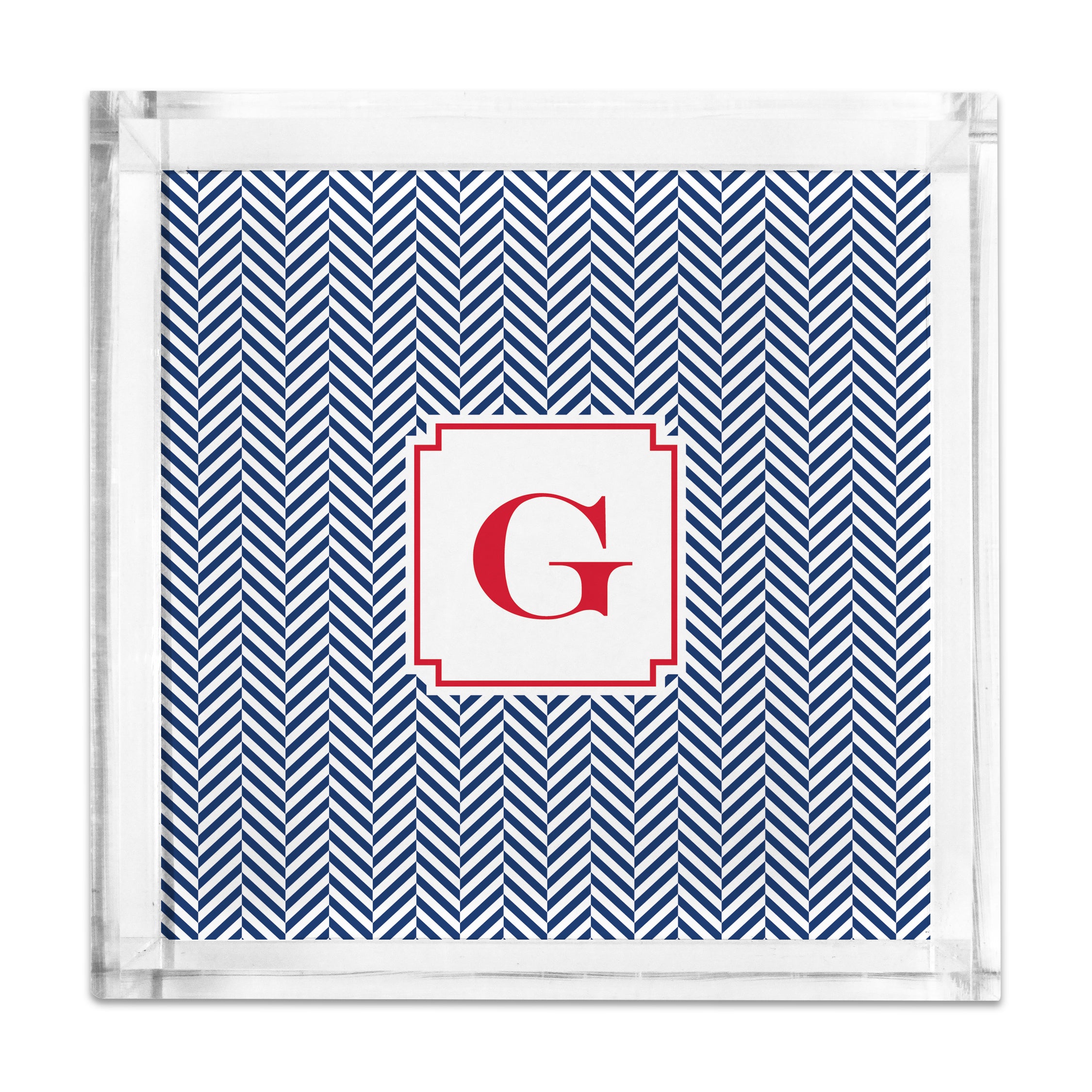 Square Petite Acrylic Tray with Full Color Insert