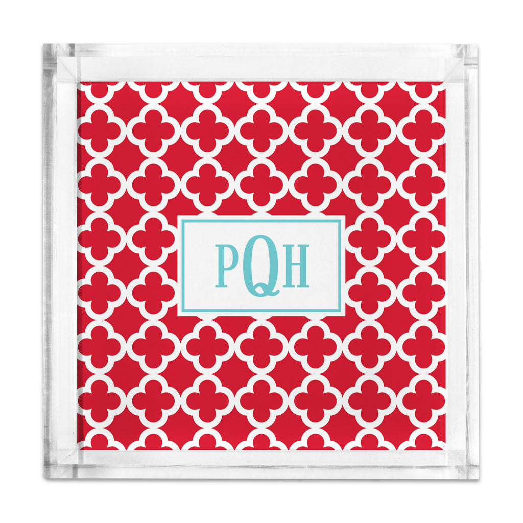 Square Petite Acrylic Tray with Full Color Insert
