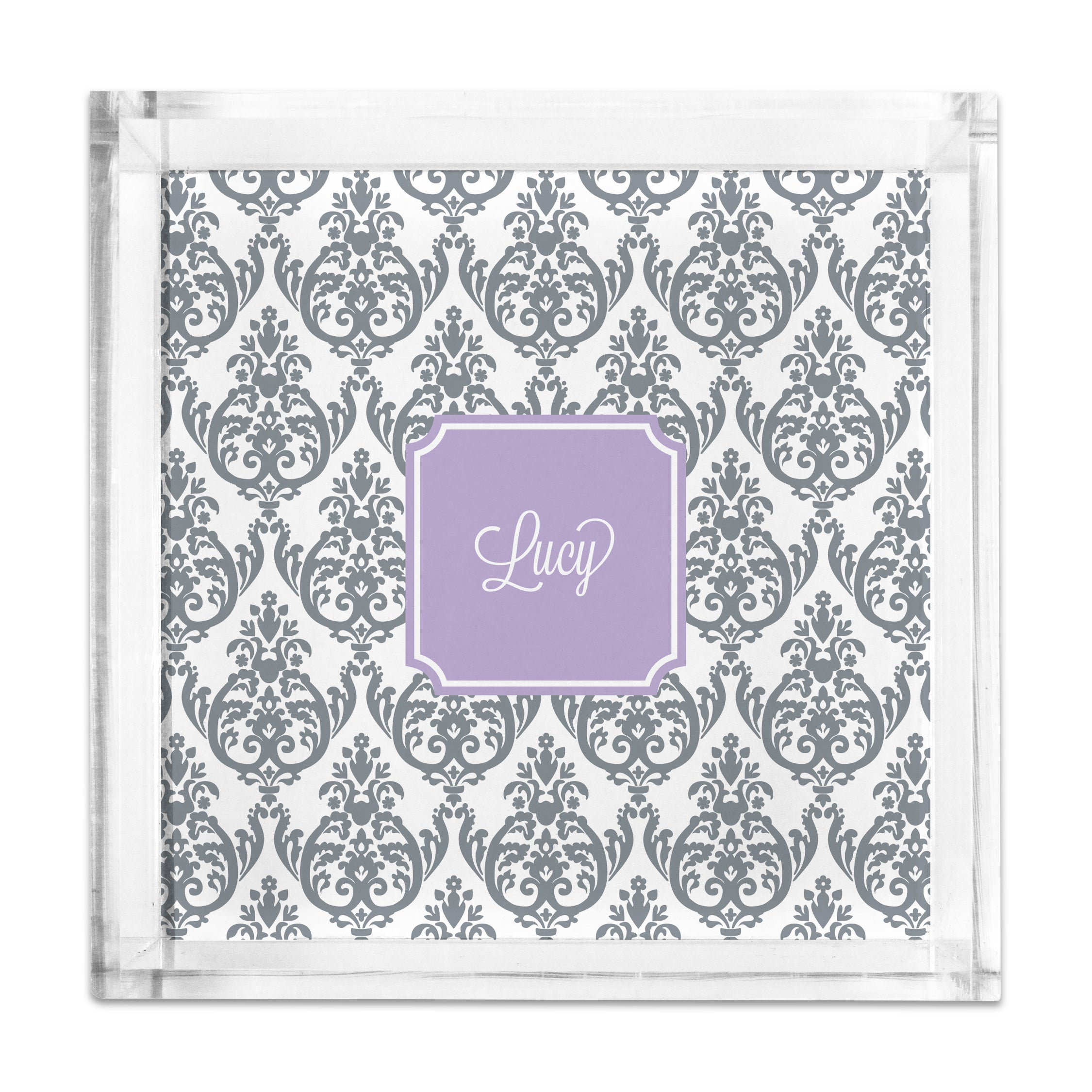 Square Petite Acrylic Tray with Full Color Insert