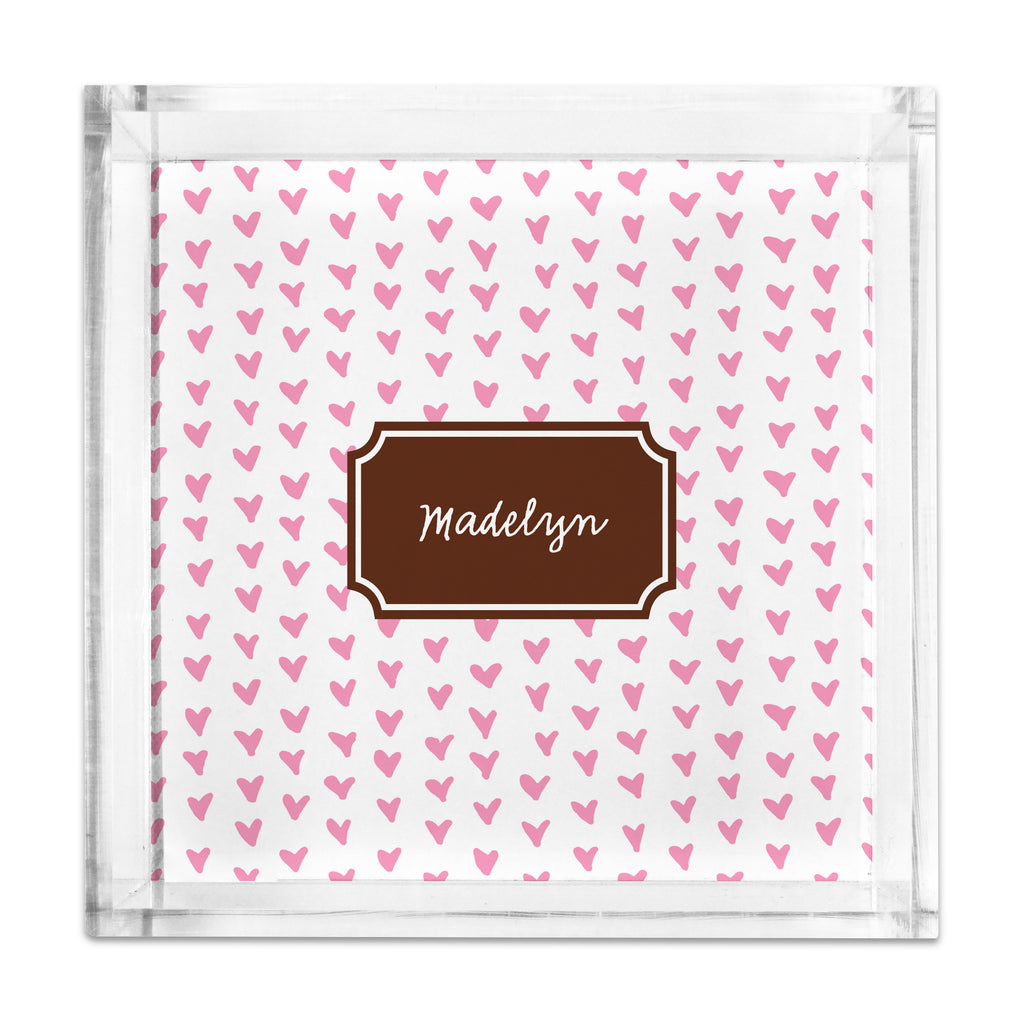 Square Petite Acrylic Tray with Full Color Insert