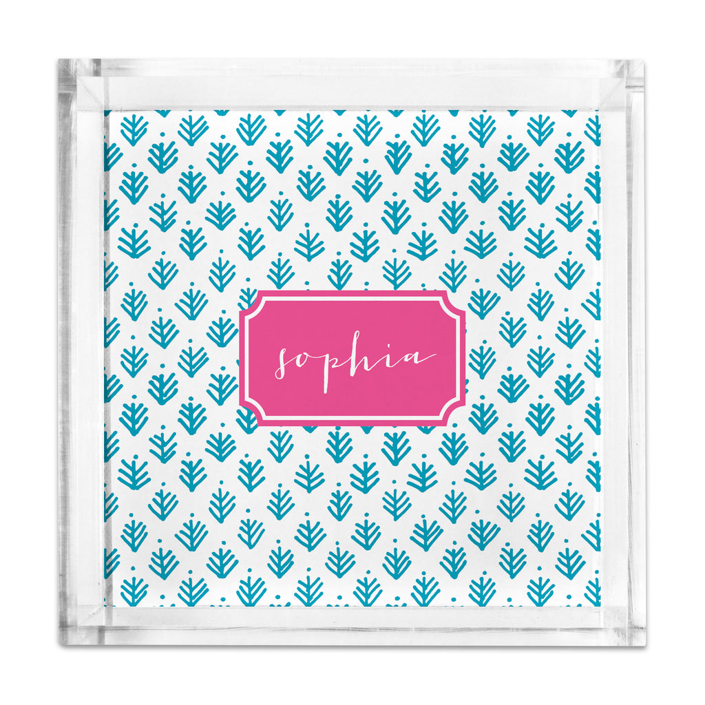 Square Petite Acrylic Tray with Full Color Insert