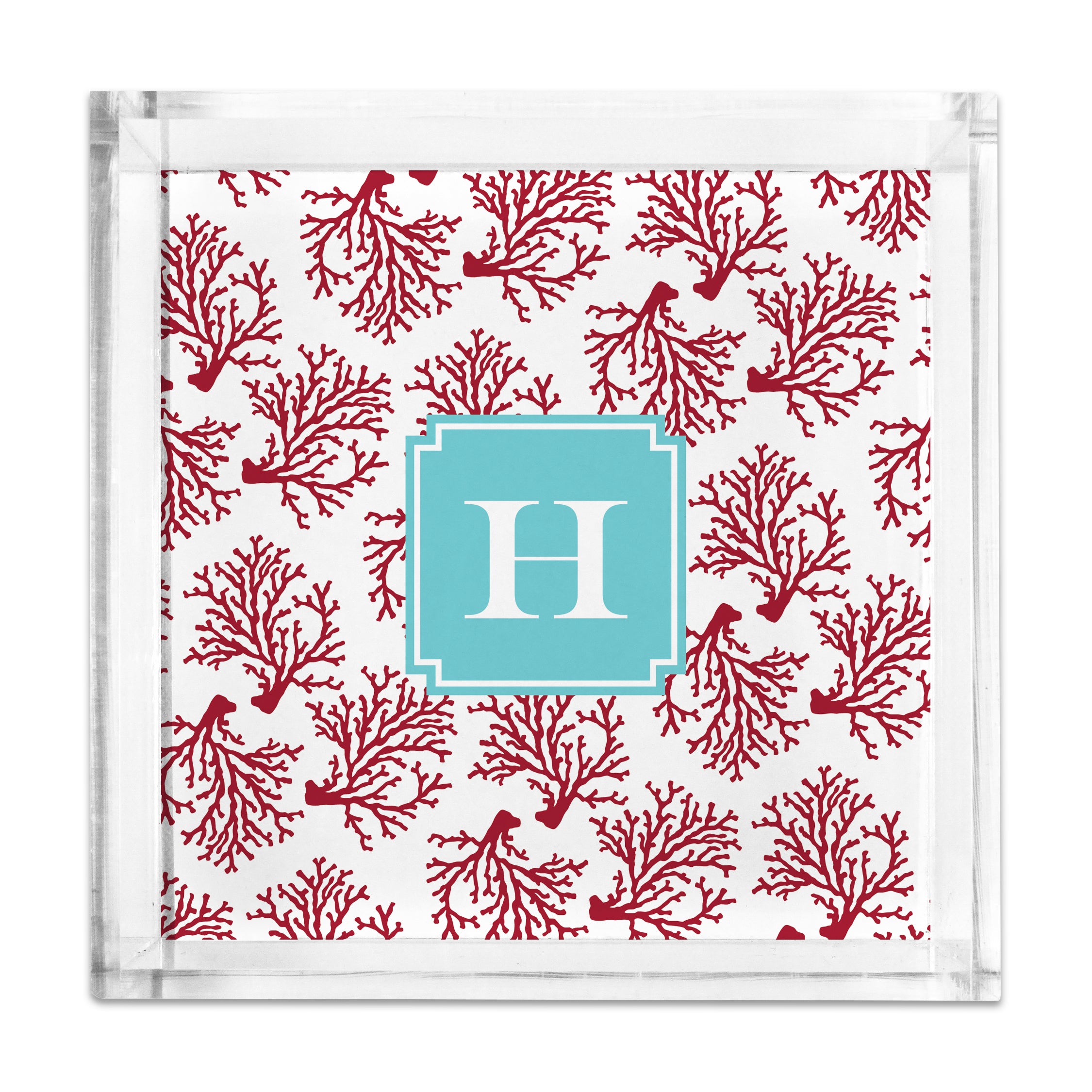 Square Petite Acrylic Tray with Full Color Insert