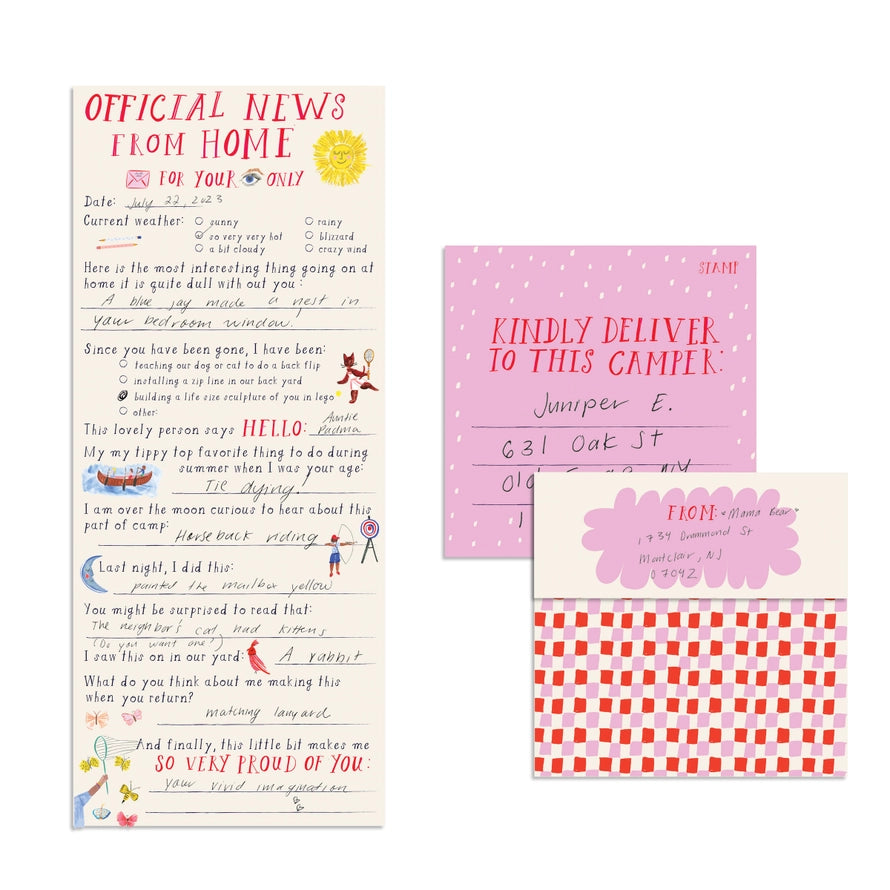 Letters from Home to Camp - Writing Set | Children Stationery