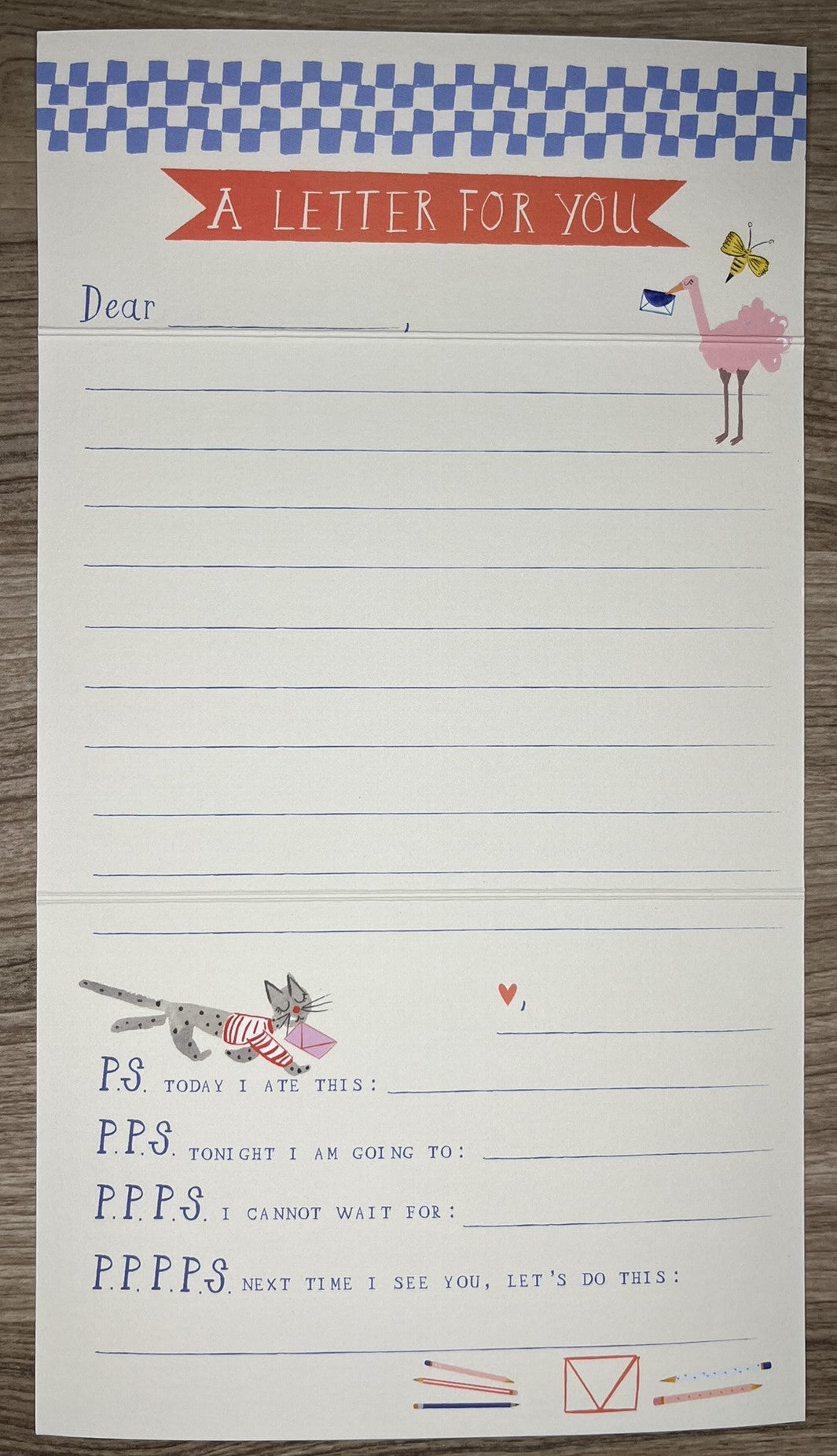 Animal Menagerie Stationery Kit | Children Stationery
