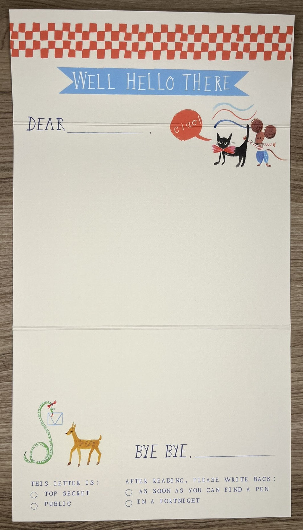 Animal Menagerie Stationery Kit | Children Stationery