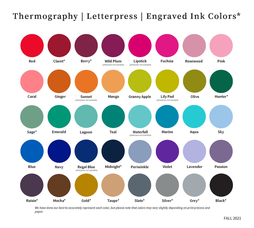 Notable Name Letterpress & Foil Flat Note Card