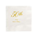 Custom Foil Pressed Cocktail Napkin | 200 Beverage Napkins