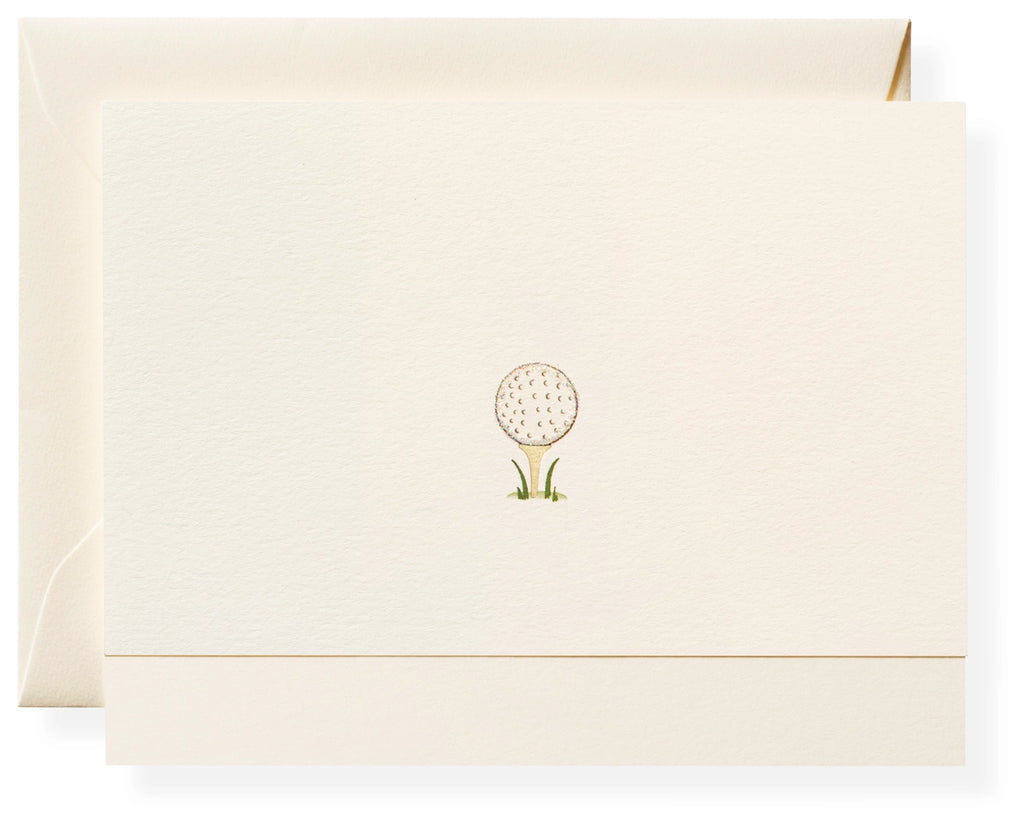 Hand Embellished Golf Note Card Box