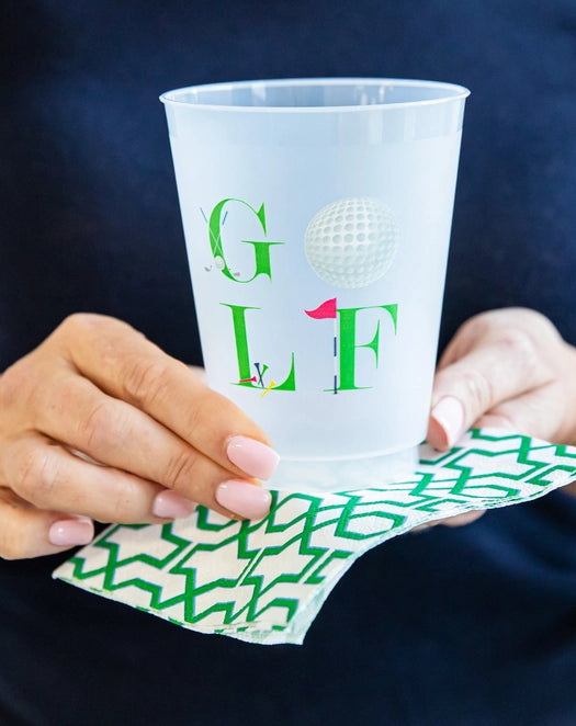 Golf Frost Flex Shatterproof Cups | Set of 8 | 16 oz