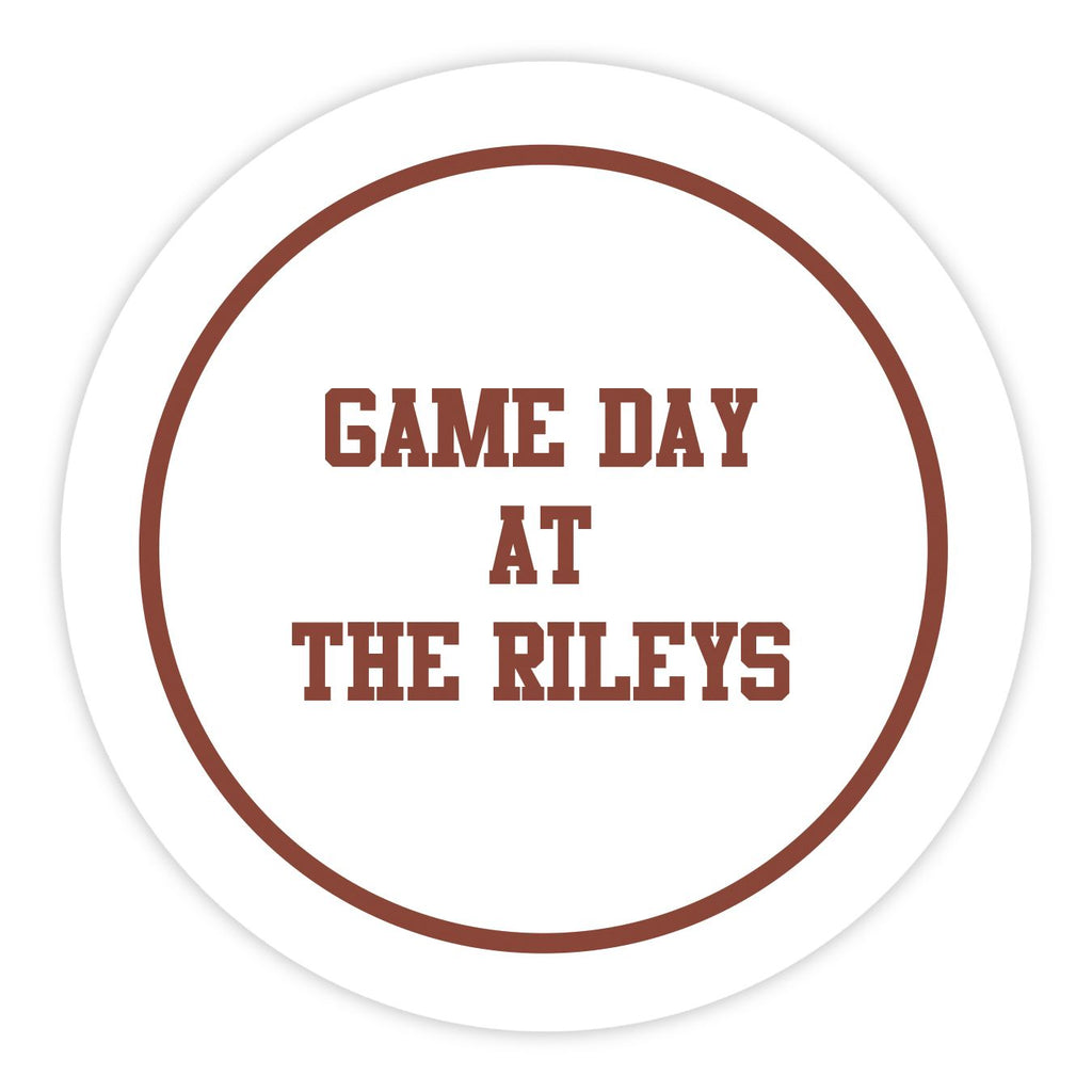 100 Letterpress Party Coasters in Elegant Holder