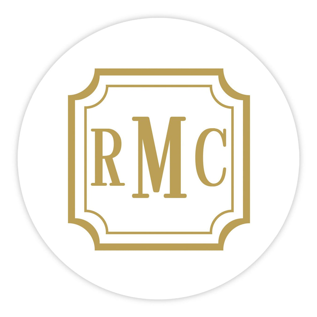 100 Letterpress Party Coasters in Elegant Holder